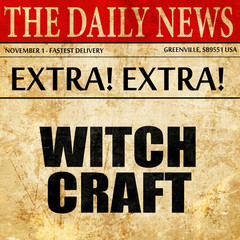 witchcraft, article text in newspaper