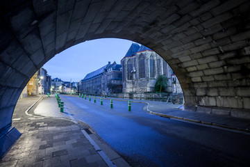 under an bridge