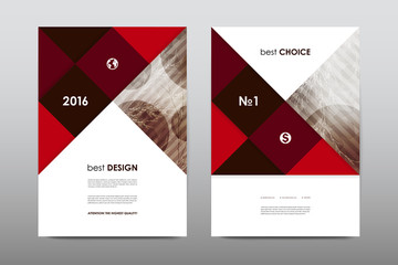 Brochure layout template flyer design vector, Magazine booklet cover abstract background