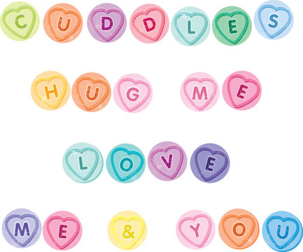 cuddles, hugs, love, me and you candy sweets