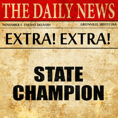 state champion, article text in newspaper