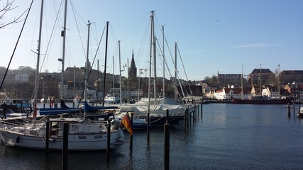 Fototapeta na wymiar Hafen von Flensburg