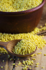 millet in a bowl