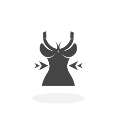 Weight loss Icon. Vector logo on white background