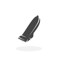 Hair clipper Icon. Vector logo on white background