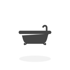 Bath Icon. Vector logo on white background