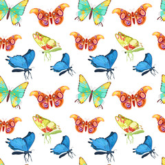 Colorful Butterflies Set. Vector illustration
