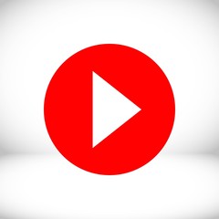 play icon stock vector illustration flat design