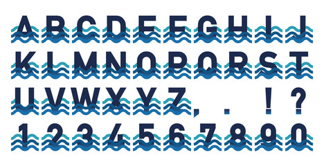 デザインフォント　マリン