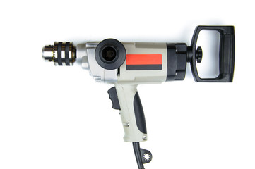 Machine drilling isolated on a white background