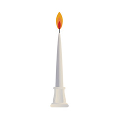 Vector candles romantic wax party decoration.