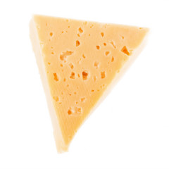 Dutch cheese on a white background
