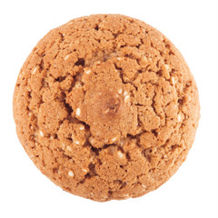 oatmeal Cookieson a white background. Studio shooting