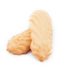 shortbread isolated on white.