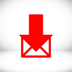 stock vector email or sms icon mobile mail sign simbol