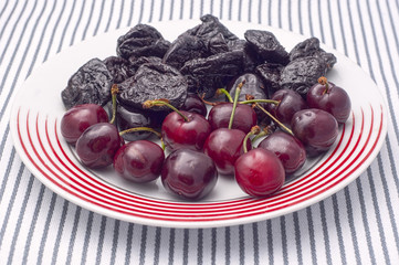 dates and cherries