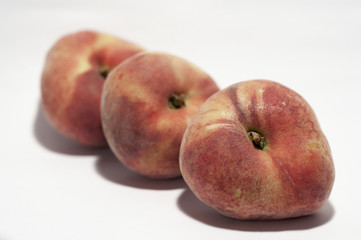 chinese flat donut peaches