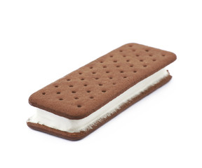 Ice cream sandwich isolated