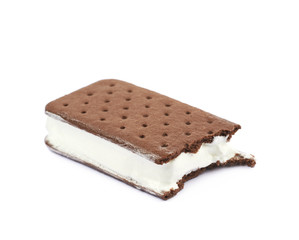 Ice cream sandwich isolated