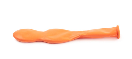 Unblown balloon isolated