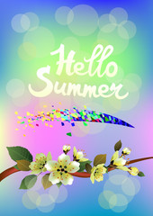 Summer vacation and travel design