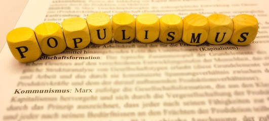 Populismus auf Buchseite