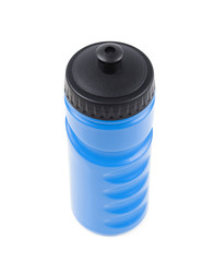 Plastic sport water bottle isolated