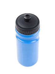 Plastic sport water bottle isolated