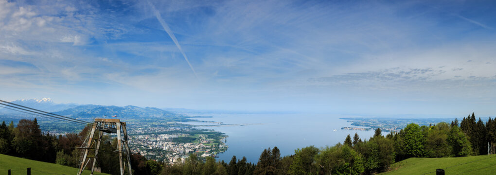 Panorama Bodensee vom Pf&auml;nder, &Ouml;sterreich