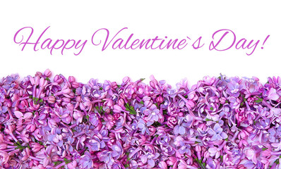 Decorative greeting Card with text Happy Valentine's Day.