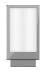 3D rendering of Blank billboard (city advertisement) isolated on white background