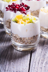 Yogurt in glass