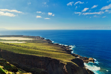 sea and cliffs