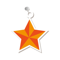 happy merry christmas star card vector illustration design