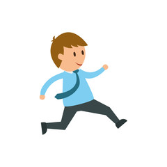 Businessman entrepreneur cartoon icon vector illustration graphic design