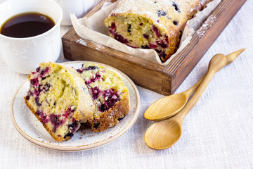 fruitcake with black currant