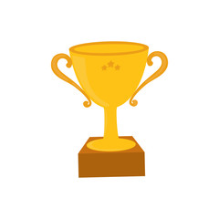 Cup trophy championship icon vector illustration graphic design