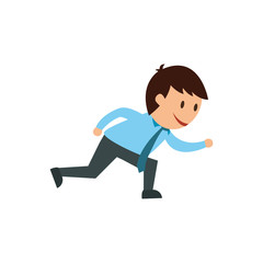 Businessman entrepreneur cartoon icon vector illustration graphic design