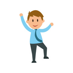 Businessman entrepreneur cartoon icon vector illustration graphic design