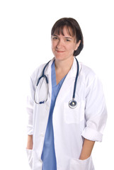 Fototapeta premium Female physician and doctor