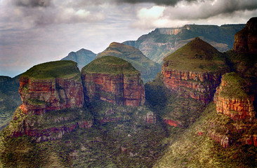 De drie rondavels, Blyde River Nature Reserve, Zuid-Afrikaans R