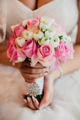 beautiful wedding bride bouquet, flowers
