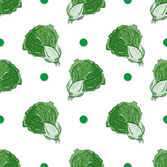 pattern Lettuce drawing graphic  design objects