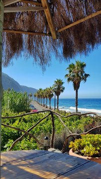 Pefect landscape from the bar in Madeira Island