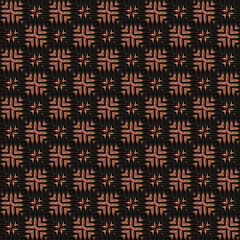  Copper seamless  pattern  on black