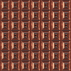  Copper seamless  pattern  on black