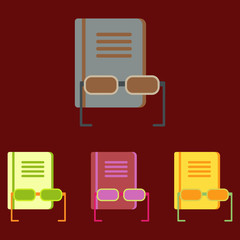 Book and glasses set