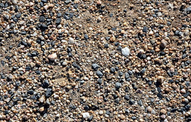Small rocks background texture, abstract stone texture, pebbles.