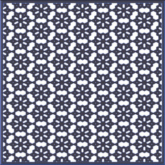 Islamic hexagonal lattice - arabesque pattern
