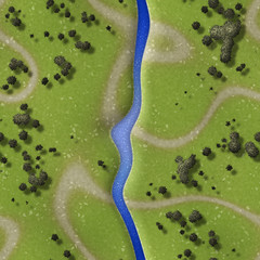 Repeating landscape pattern  